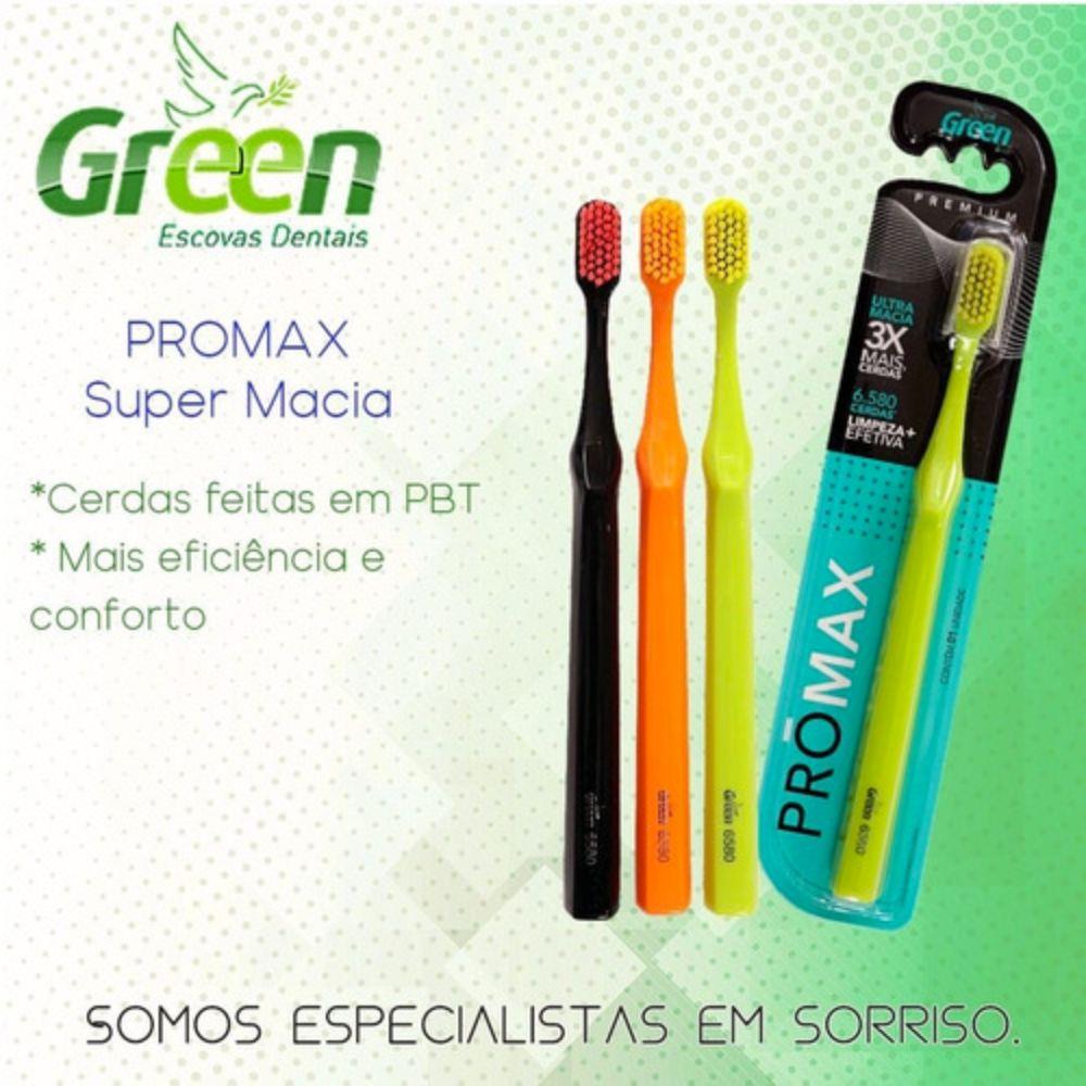 Kit Escova de Dente Promax Ultramacia 6580 - Green