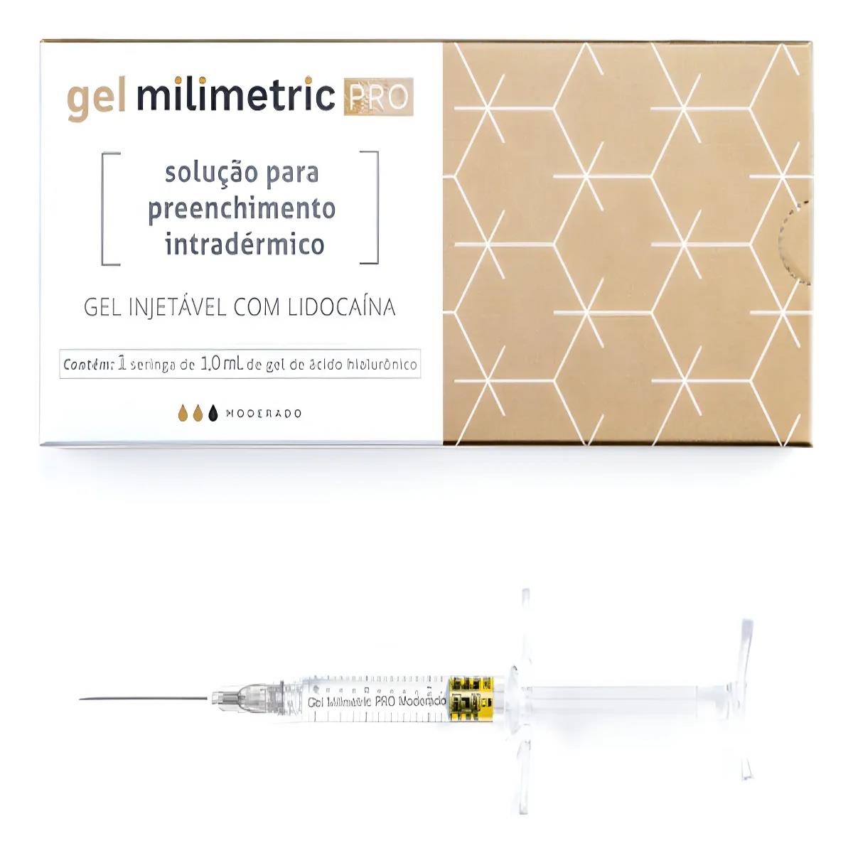 Ácido Hialurônico Milimetric Pro Moderado Gel C/AG - 1ml