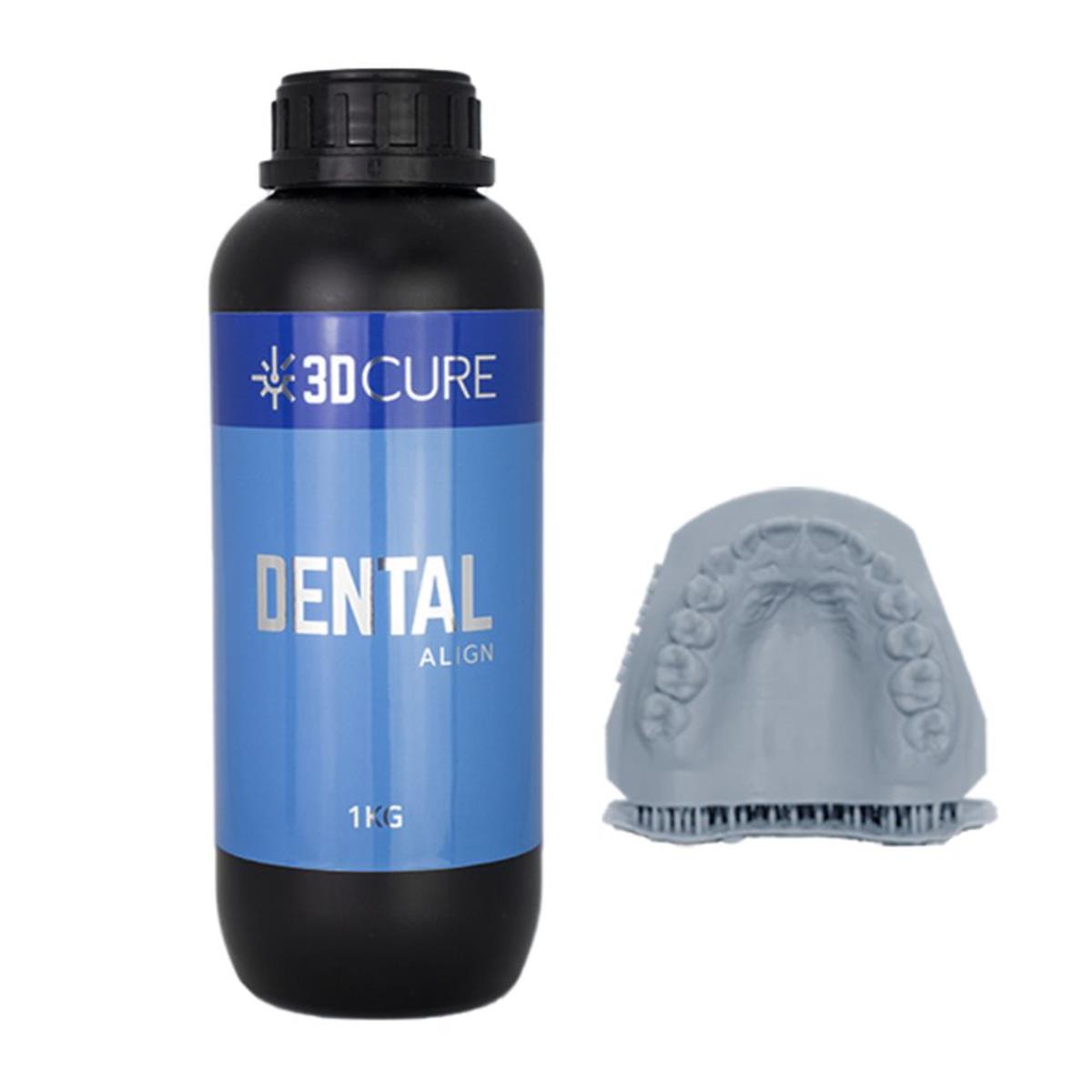 Resina 3D Cure Dental Align Cinza Claro 1kg - Cinza Claro