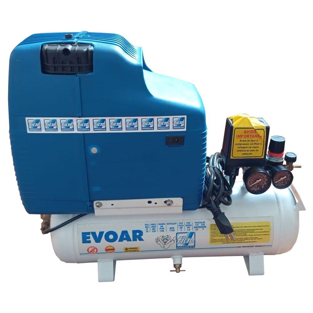 Compressor Isento 10L Evoar Bivolt Monof - Fiac